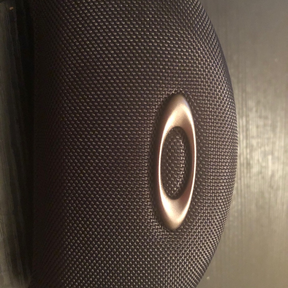 Black Oakley sunglasses case